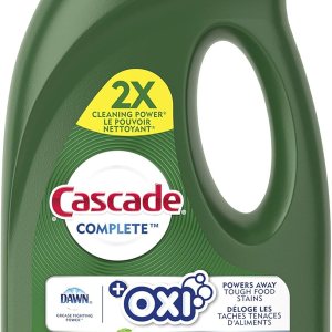 Cascade Complete +Oxi Gel Detergente para lavar platos, aroma fresco, 60 onzas líquidas Cascade Complete +Oxi Gel Detergente para lavar platos, aroma fresco, 60 onzas líquidas