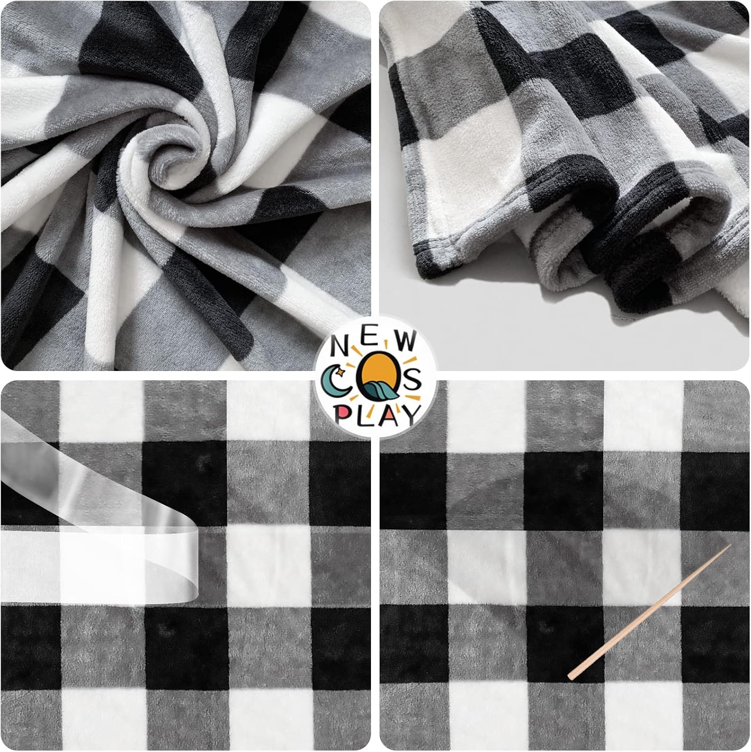 NEWCOSPLAY – Manta de franela y forro polar, ligera y suave para todas las estaciones.