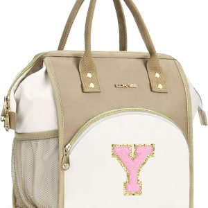 UTOTEBAG Lonchera con iniciales para mujeres, adolescentes y niñas, lonchera para adultos, contenedor refrigerante para el trabajo de picnic, UTOTEBAG Lonchera con iniciales para mujeres, adolescentes y niñas, lonchera para adultos, contenedor refrigerante para el trabajo de picnic,
