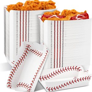 100 bandejas de papel para botes de comida, béisbol, baloncesto, fútbol, fútbol, suministros para fiestas de cumpleaños, bandejas desechables para 100 bandejas de papel para botes de comida, béisbol, baloncesto, fútbol, fútbol, suministros para fiestas de cumpleaños, bandejas desechables para