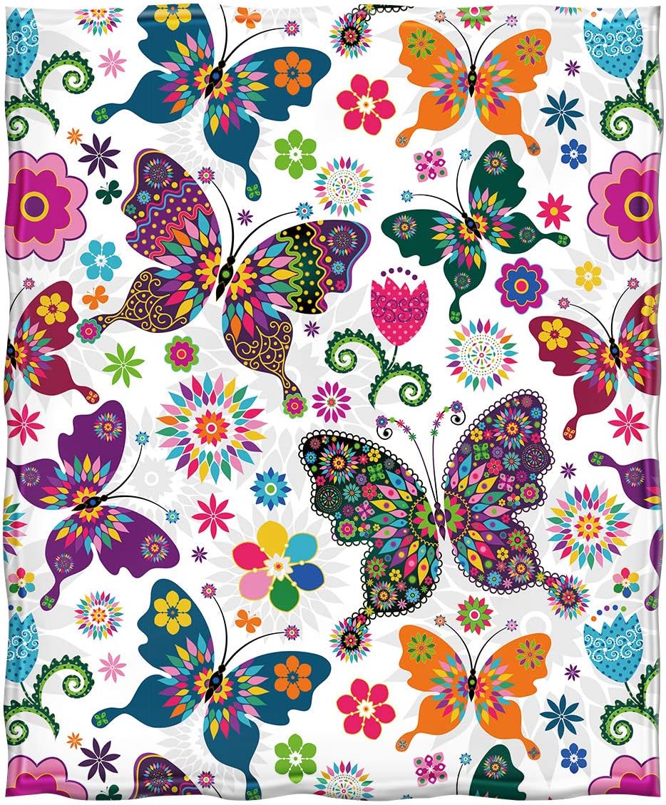 Jekeno Manta de mariposa de regalo para mujeres y niñas, Navidad, cumpleaños, día de San Valentín, regalos de mariposas para amantes de las