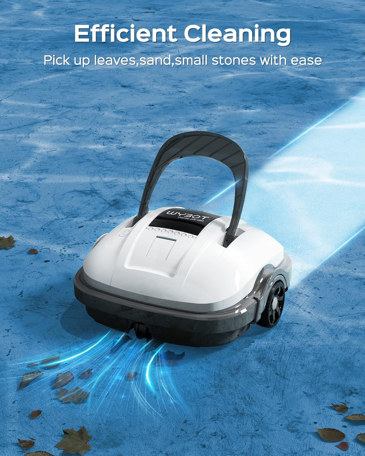 WYBOT Osprey 200Max – Aspiradora inalámbrica para piscina con batería actualizada de hasta 100 minutos de funcionamiento, limpiador robótico de