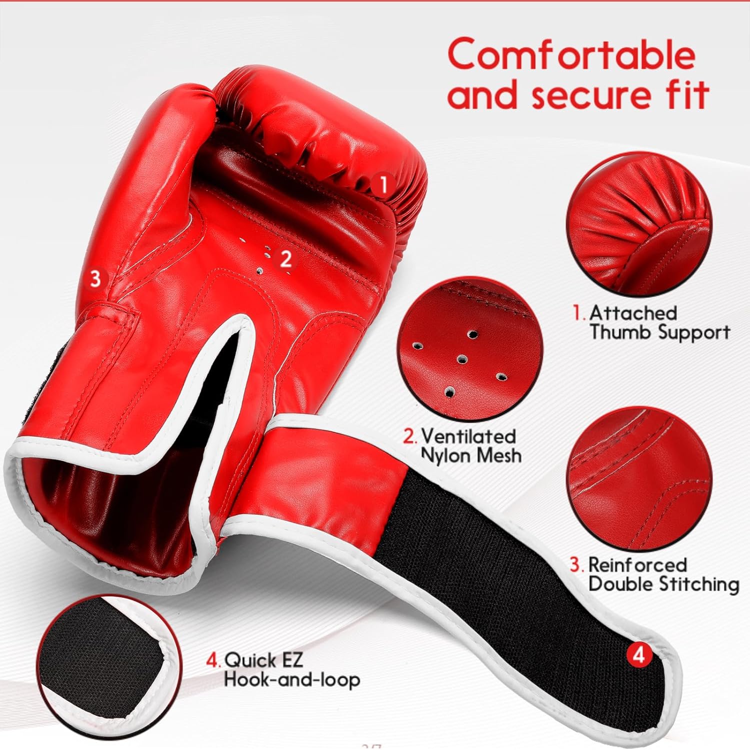 FIVING – Guantes de boxeo para niños y niñas, guantes de entrenamiento de boxeo juvenil para niños de 3 a 15 años, guantes de boxeo para saco de