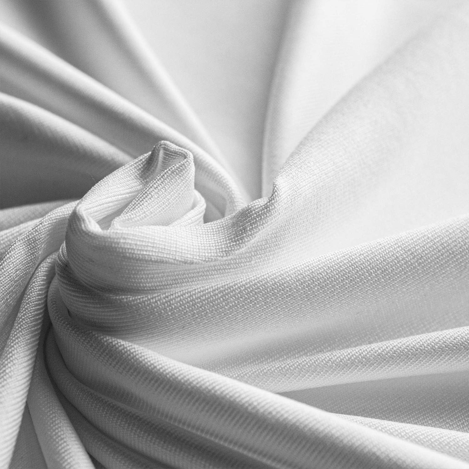 Ambesonne Tela moderna de The Yard, patrón abstracto minimalista con efecto geométrico retro de moda, tela de punto elástico para costura de ropa y