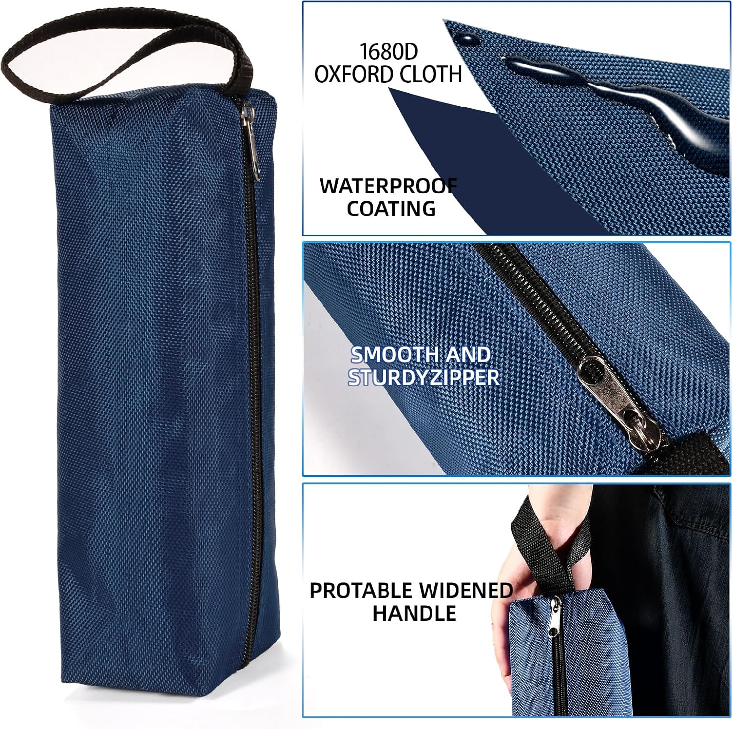 Pequeñas bolsas de herramientas de lona impermeables  Organizador compacto de herramientas con cremallera para entusiastas del bricolaje, manitas,