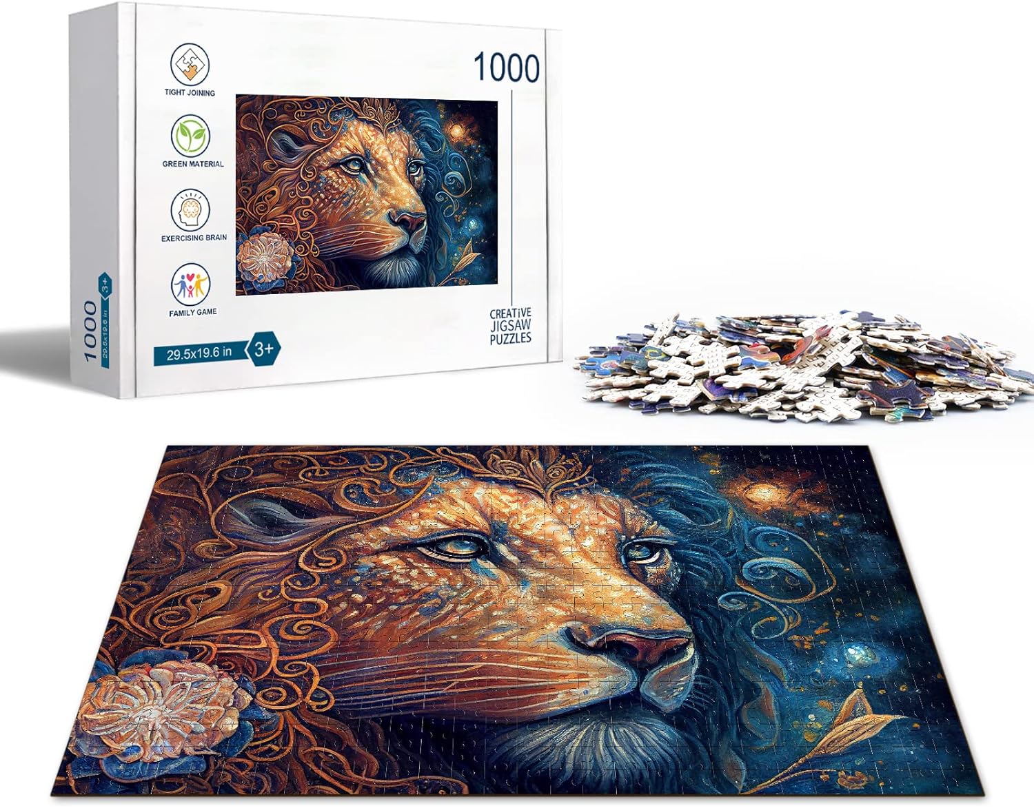 Zodiac – Rompecabezas de 1000 piezas para adultos, juegos de rompecabezas para niños y adultos, rompecabezas para adultos, perfecto para decoración