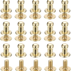 uxcell Remaches de cabeza de bola de 0.157 pulgadas (0.157 in), tornillo trasero, paquete de 15 remaches de pezón de botón de cabeza redonda para uxcell Remaches de cabeza de bola de 0.157 pulgadas (0.157 in), tornillo trasero, paquete de 15 remaches de pezón de botón de cabeza redonda para