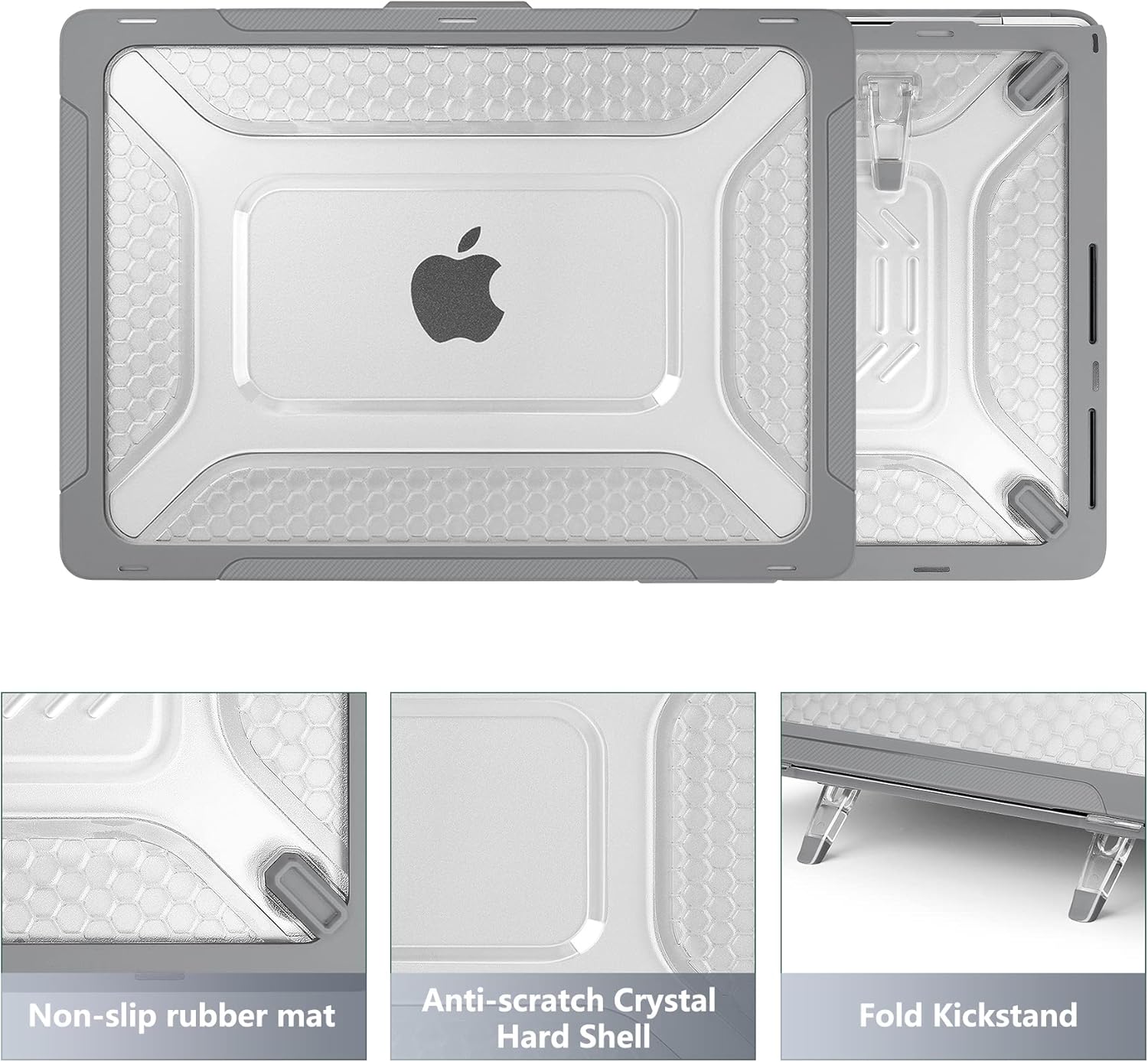 Batianda Funda compatible con MacBook Pro M3 de 14 pulgadas modelo A2779A2918 versión 2023 2021, diseño de panal resistente, carcasa rígida