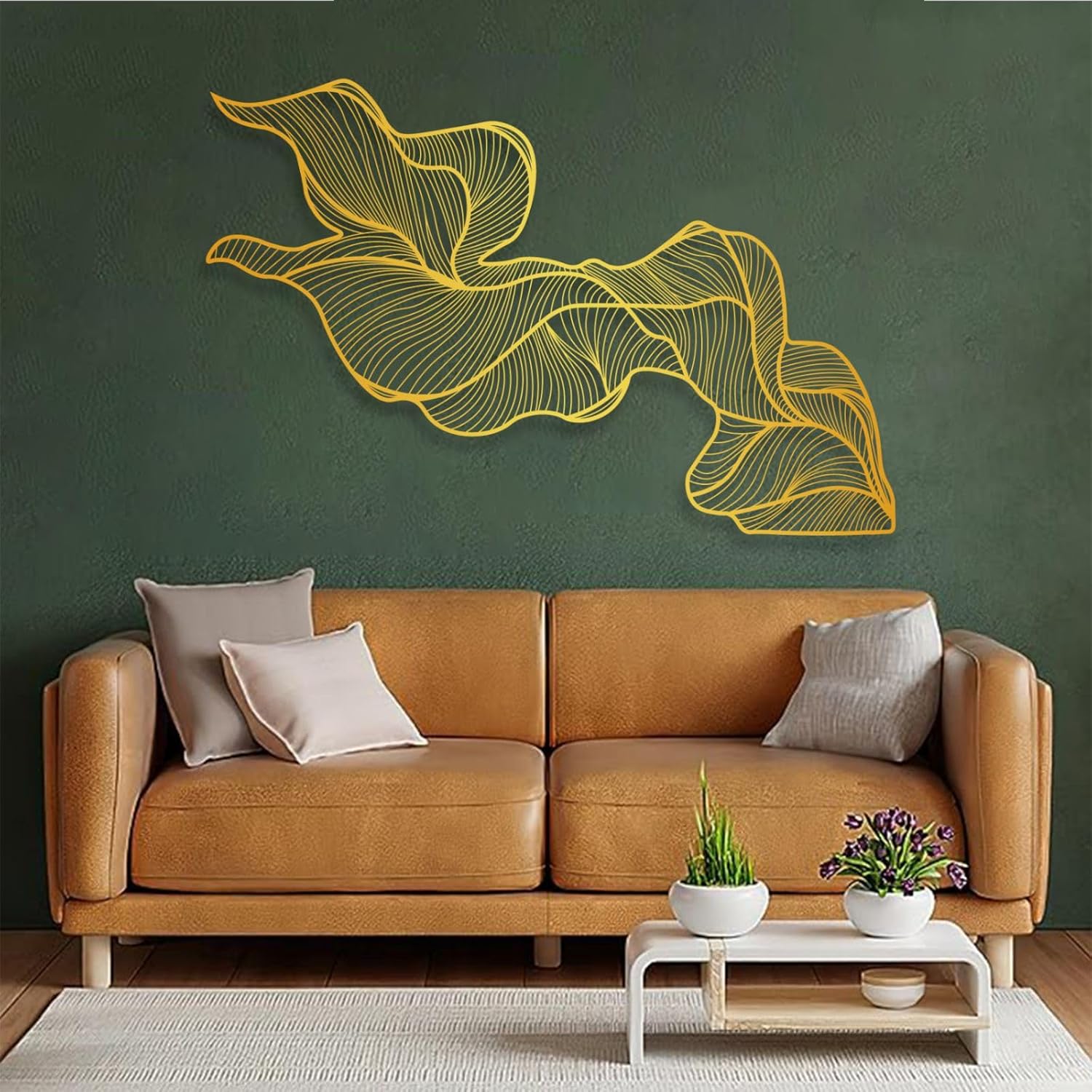 Arte abstracto de pared de metal, arte de pared de líneas de metal, decoración moderna de pared de metal, arte moderno de pared de metal, decoración
