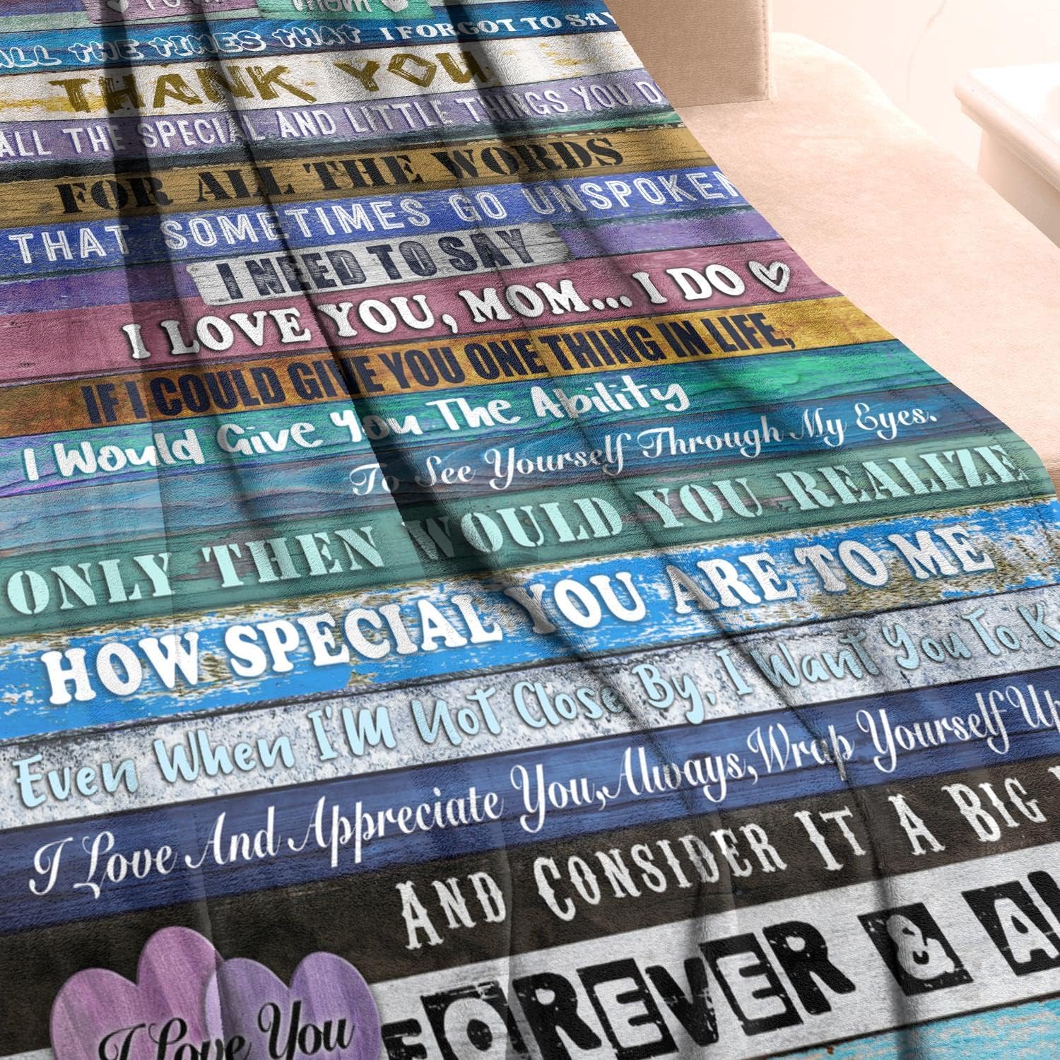 Manta con texto en inglés “To My Mom”, para maravillosos regalos de cumpleaños para mamá, manta de cama de franela suave, regalo para mamá, regalos