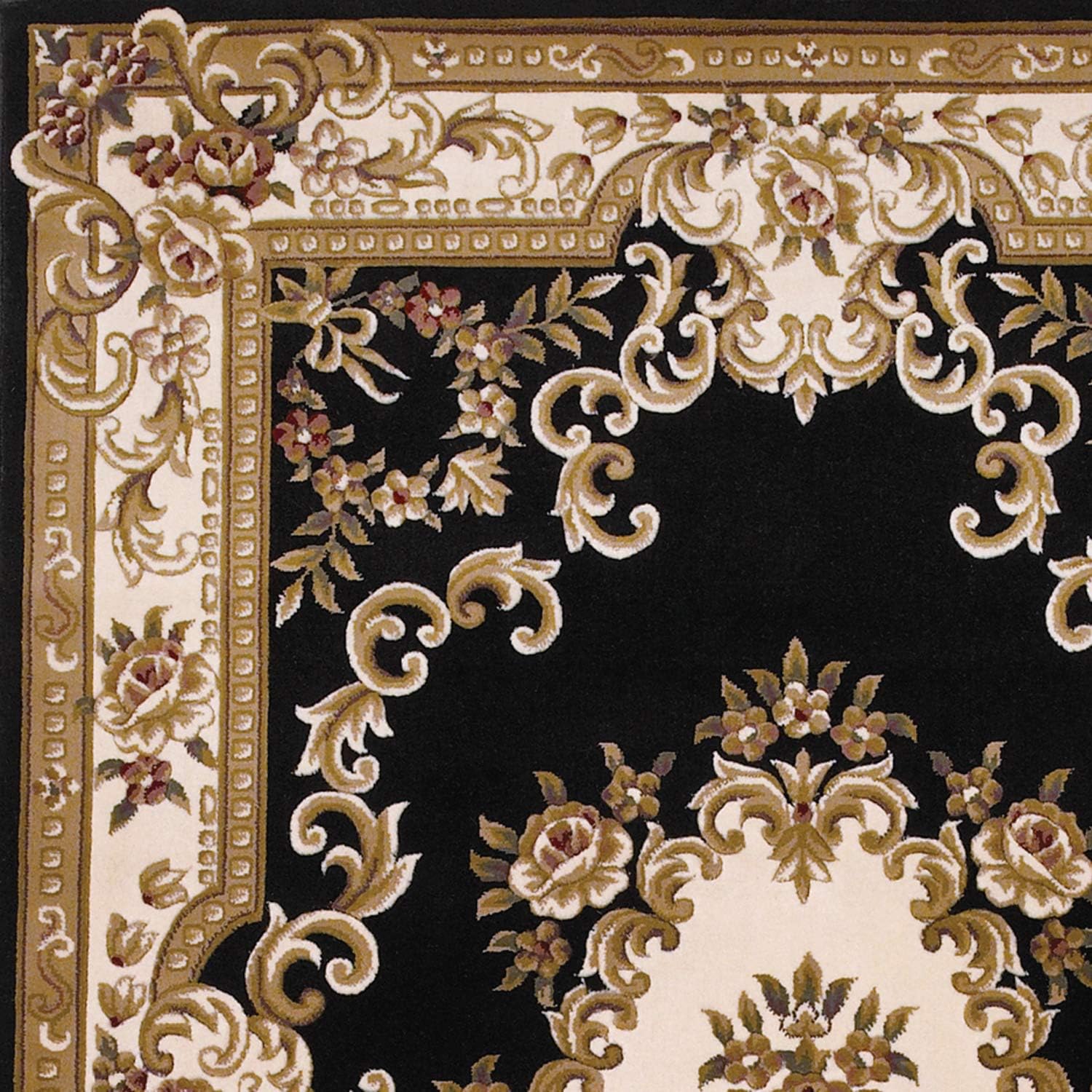 KAS Oriental Rugs Corinthian Collection Aubusson – Alfombra redonda