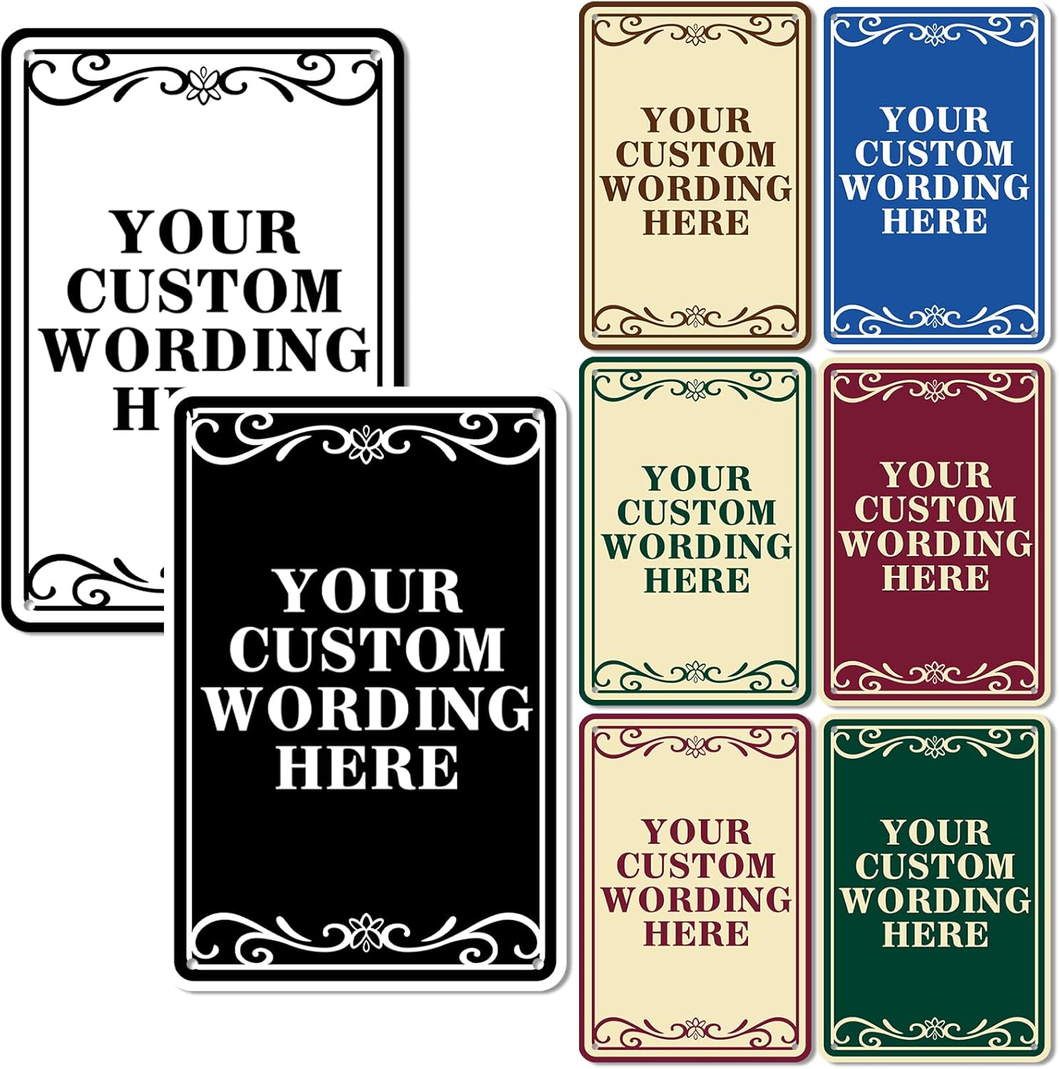 Letreros personalizados de metal para exteriores, letreros personalizados para interiores y exteriores, letreros de césped, letreros de patio,