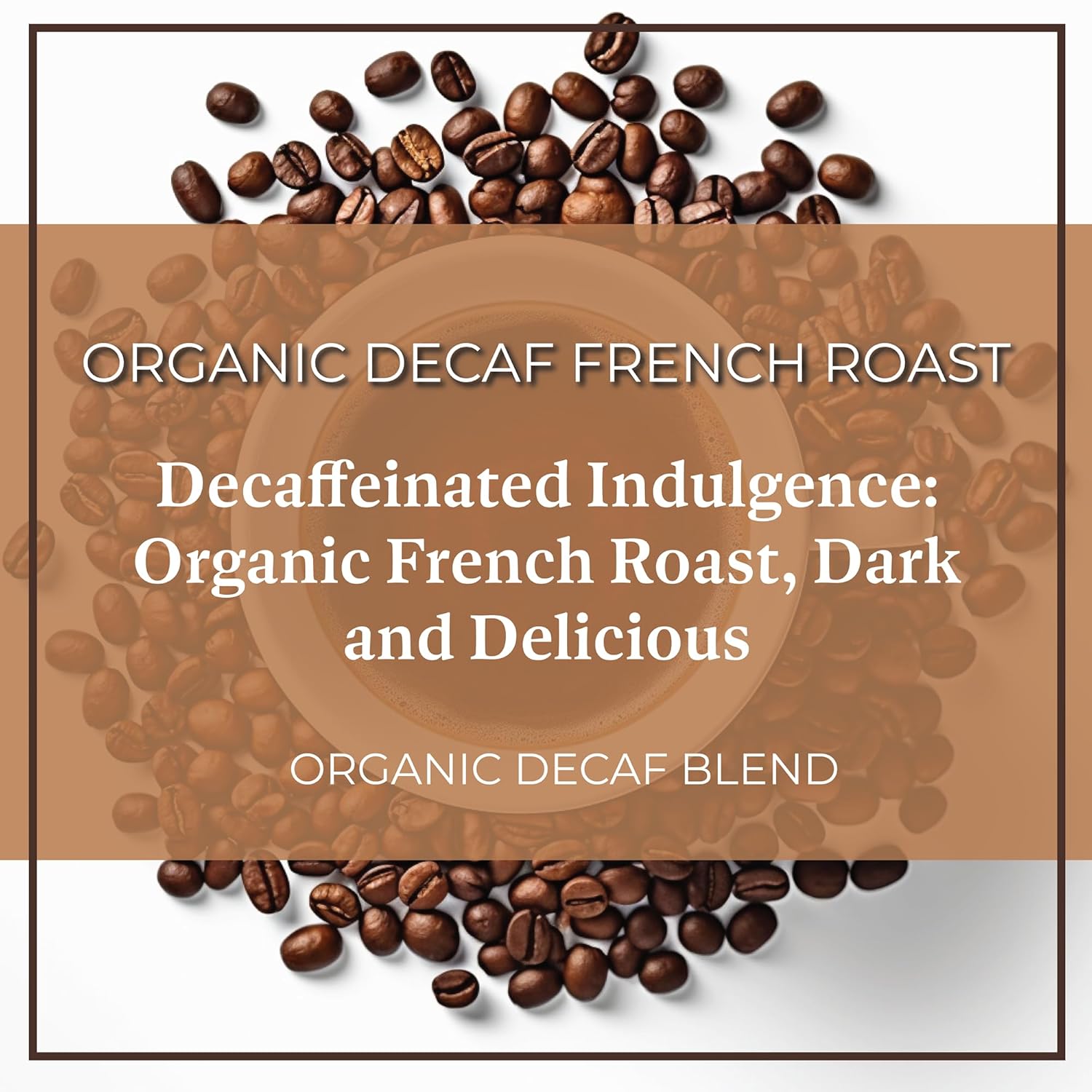 San Diego Coffee Café orgánico tostado francés DECAF, tostado oscuro, café en grano entero, bolsa de 16 onzas