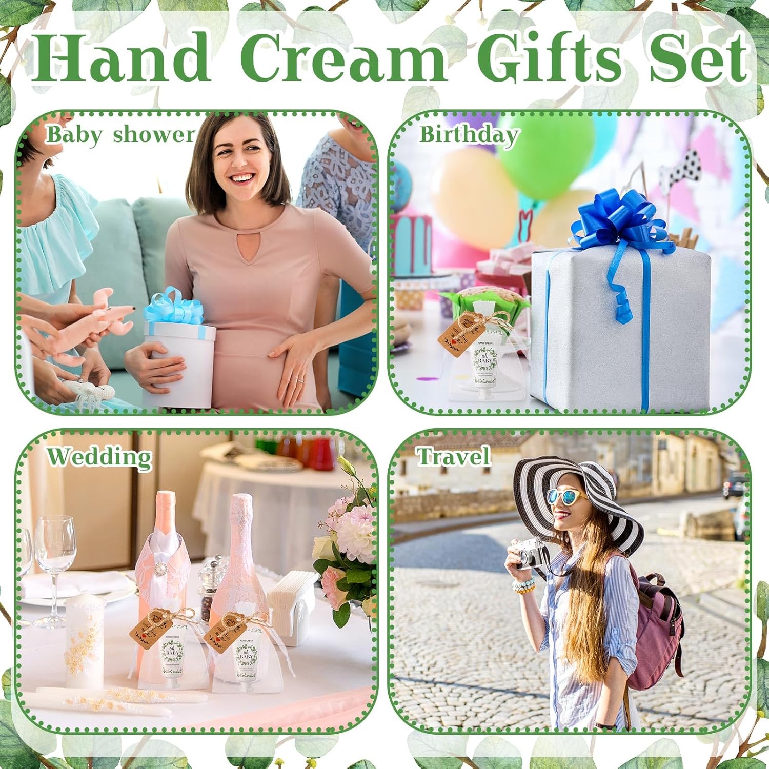 48 juegos de crema de manos para baby shower, crema de manos de boda, regalos de baby shower, regalos de fiesta para invitados, regalos de despedida