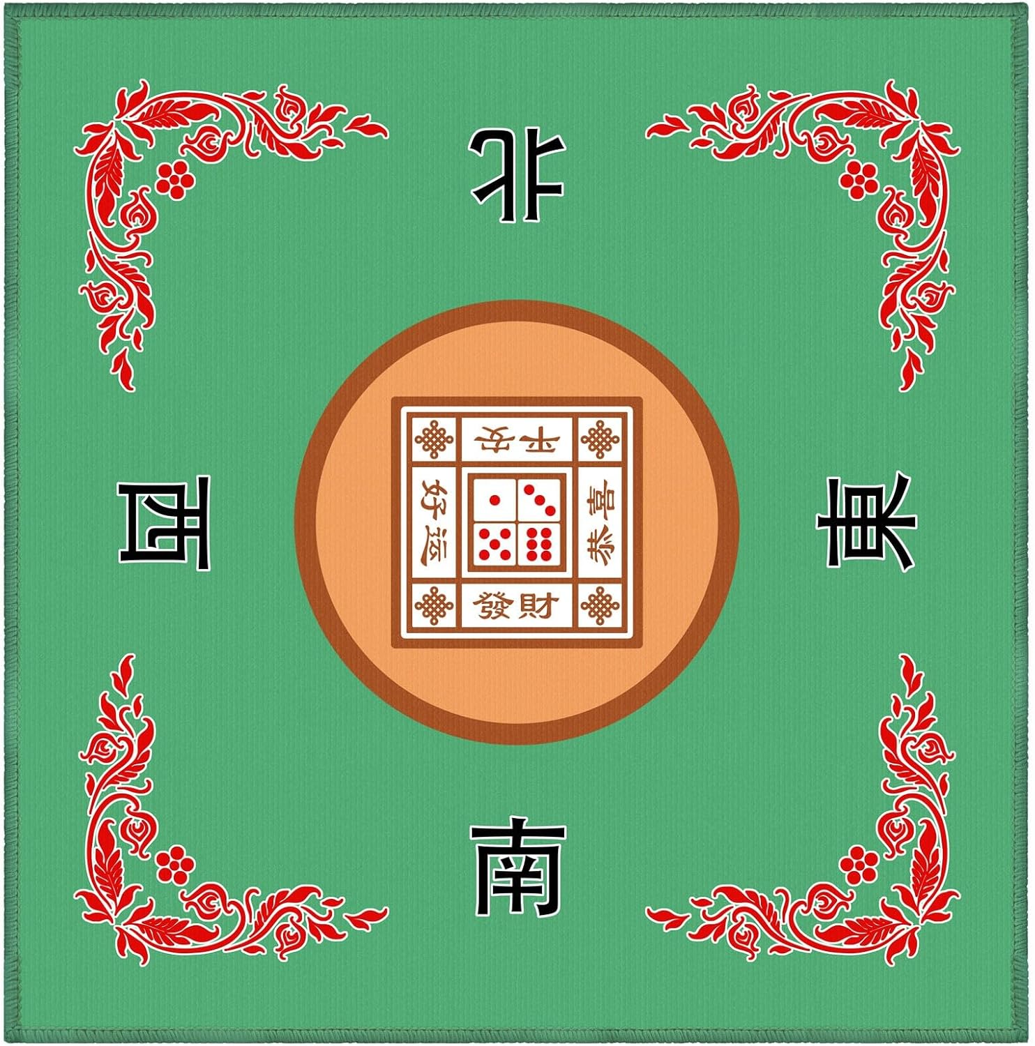 Mahjong Mat, cubierta antideslizante y de reducción de ruido, 30.7 pulgadas de largo x 30.7 pulgadas de ancho (30.7 in x 30.7 in), mantel de