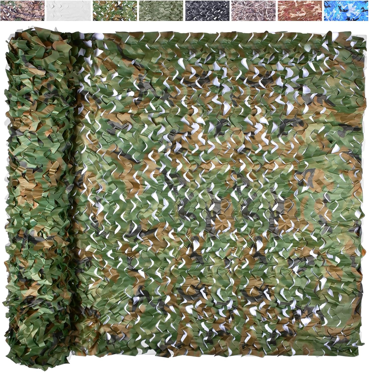 Red de camuflaje de camuflaje de 20 x 20 pulgadas, 10 x 20 pulgadas, 10 x 10 pulgadas, rollo a granel de arpillera de camuflaje para caza, ciego,