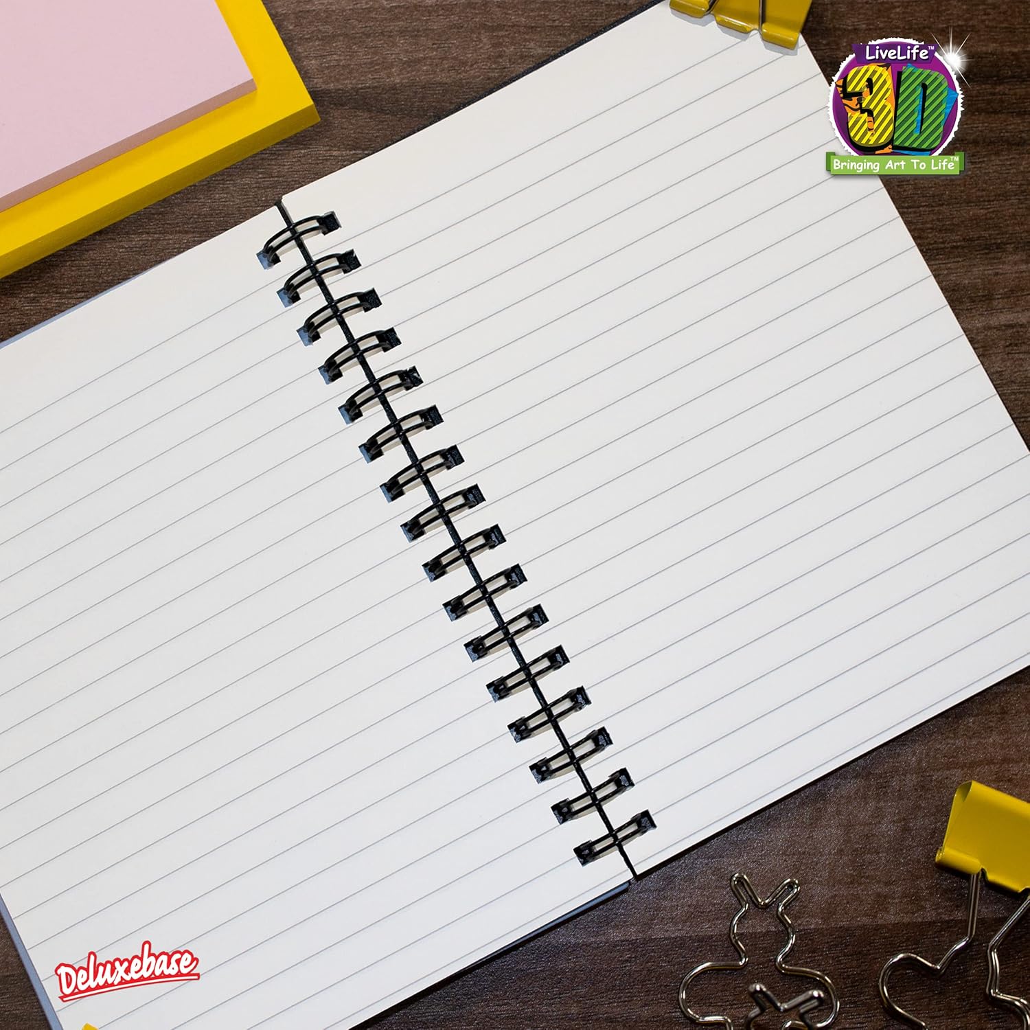 3D LiveLife Cuaderno Rockhoppers de Deluxebase. Cuaderno lenticular de pingüino 3D forrado de 80 páginas. 8.5 x 5.5 pulgadas. Excelente papelería