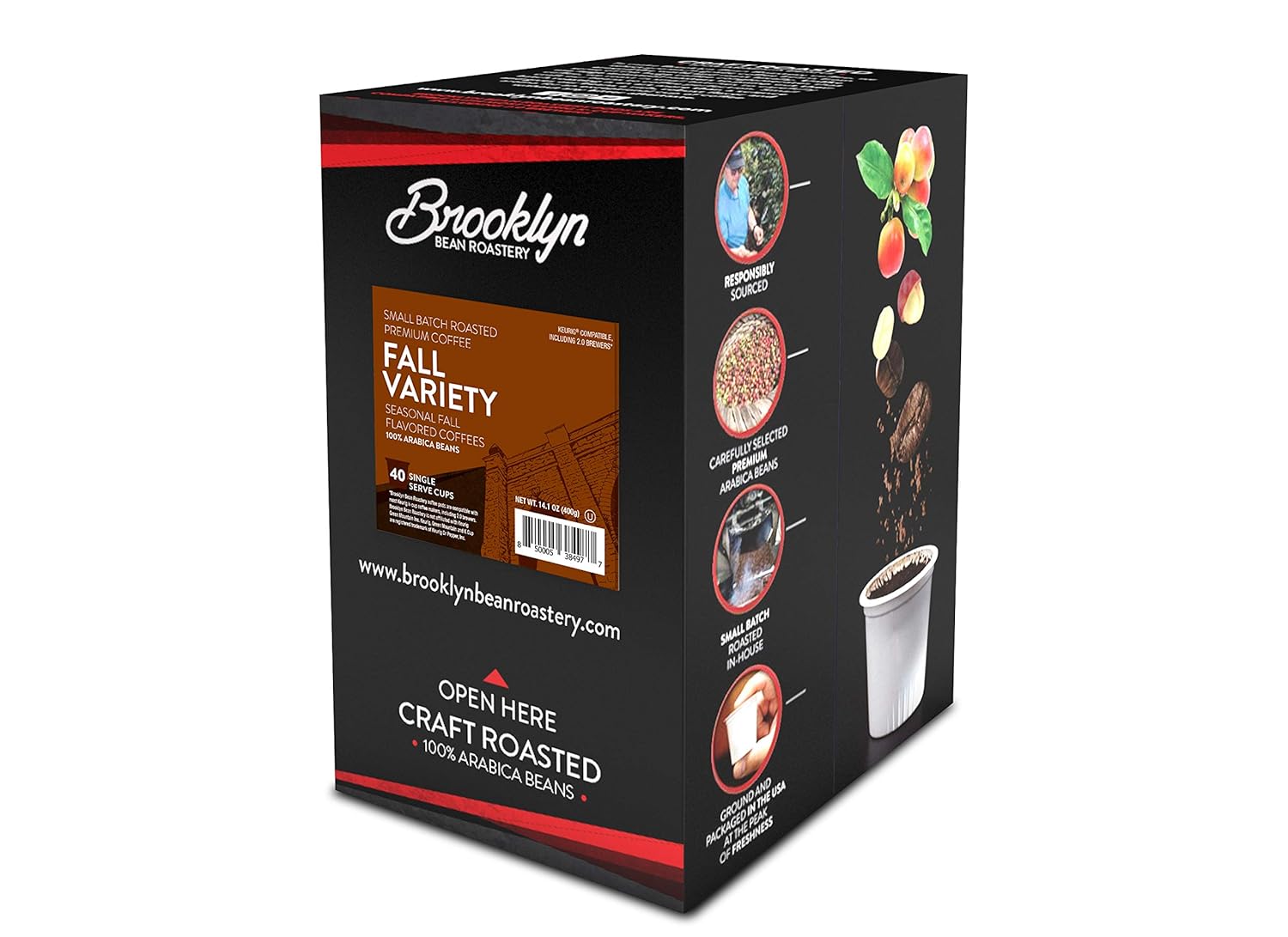 Brooklyn Beans – Cápsulas de café gourmet Coney Island Caramel