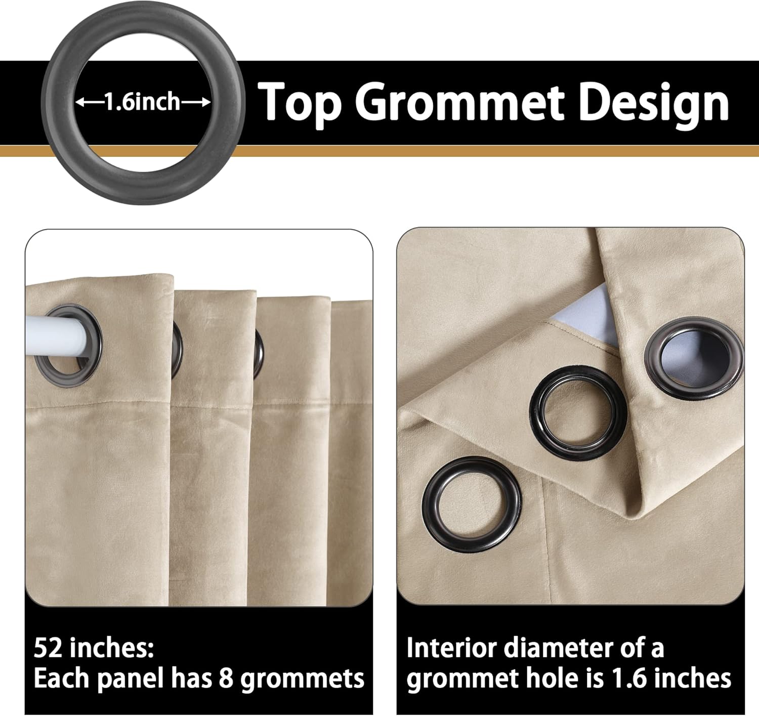 BONZER – Cortinas 100% opacas para dormitorio, terciopelo grueso de alta calidad, 84 pulgadas de largo con aislamiento térmico, ahorro de energía,