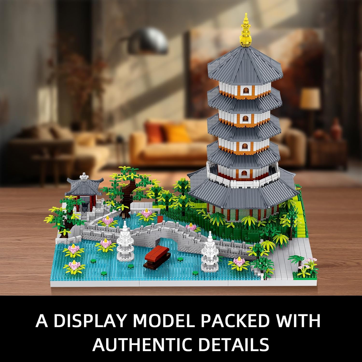 NEWABWN Juego de microbloques de construcción de arquitectura china, juego de construcción creativa, juguetes regalos para adultos y niños a partir