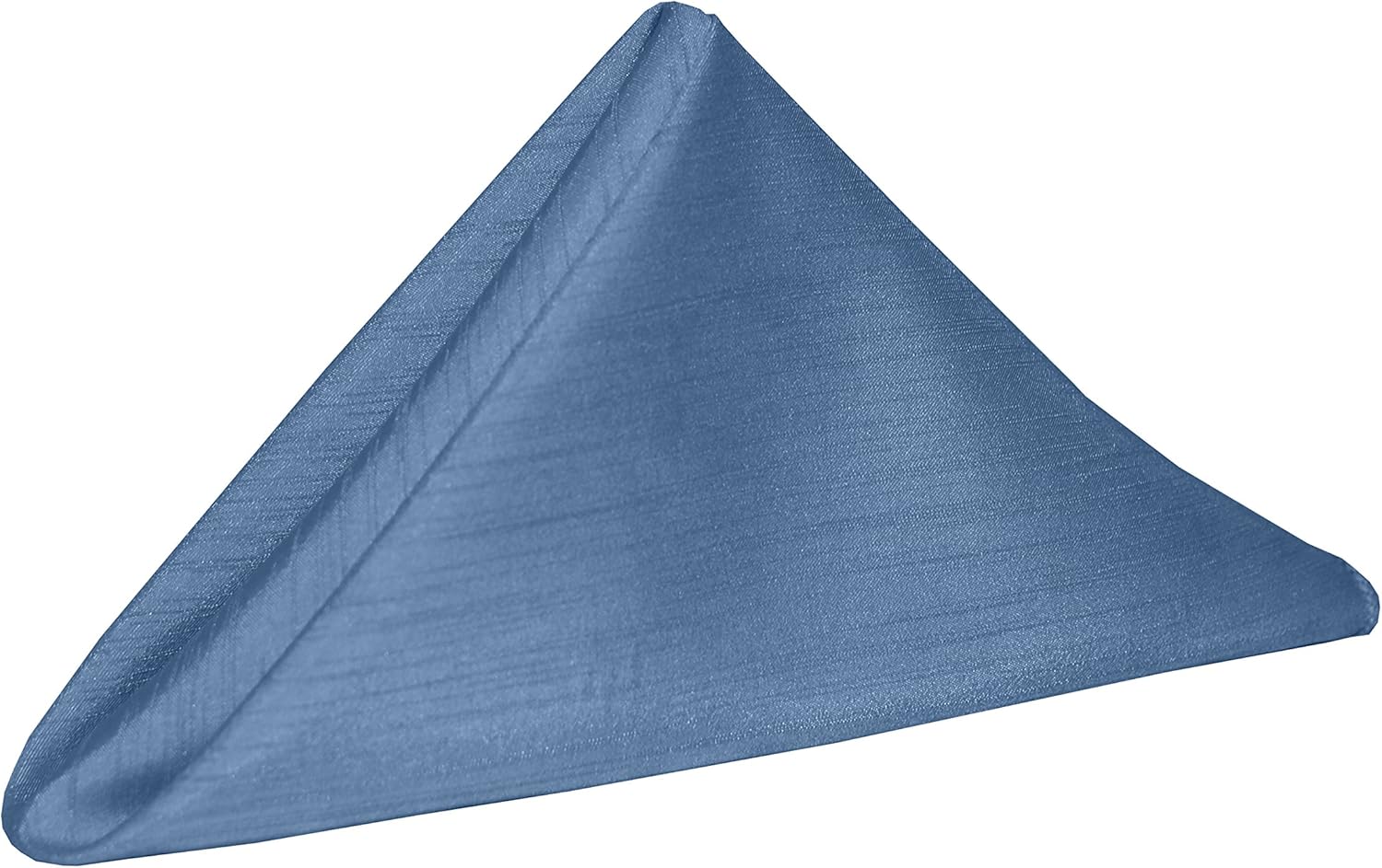 Ultimate Textile -1 docena – Reversible Shantung Satin – Majestic – Servilletas de tela Majestic de 17 x 17 pulgadas azul bígaro