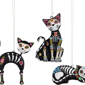 GALLERIE II Adorno de calavera de azúcar Dia De Muertos A3 Negro GALLERIE II Adorno de calavera de azúcar Dia De Muertos A3 Negro