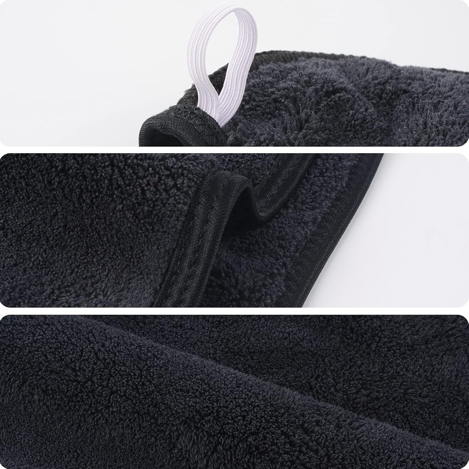 KinHwa Toalla de pelo de secado rápido para mujer, toalla de secado de cabello súper absorbente para cabello rizado, largo y grueso,