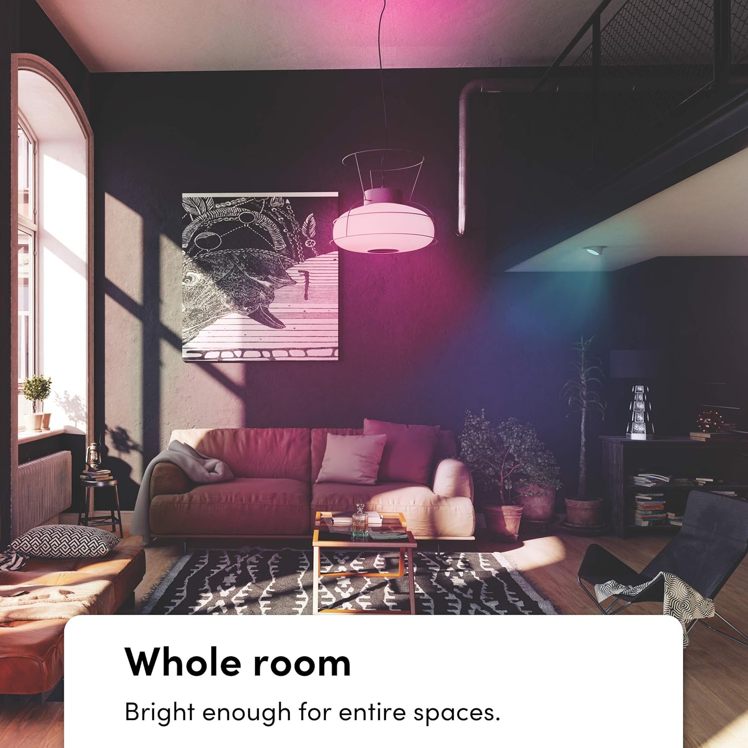 LIFX color, A19 1100 lúmenes, bombilla LED inteligente Wi-Fi, miles de millones de colores y blancos, no requiere puente, funciona con Alexa, Hey