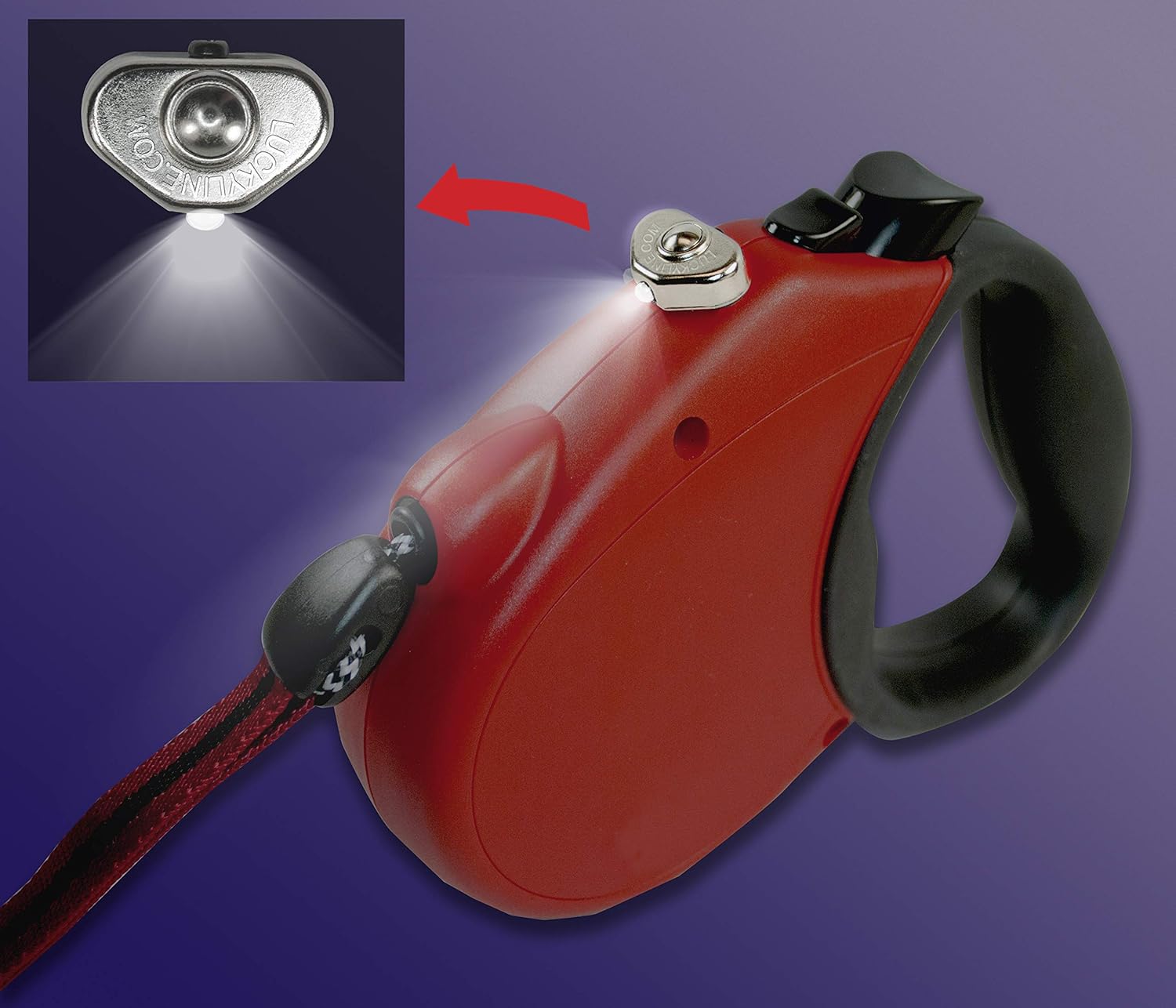 Lucky Line Luz LED para el pulgar más pequeña para llaves, destornilladores, cinta métrica, gabinetes, correas para mascotas y más (90701), plata