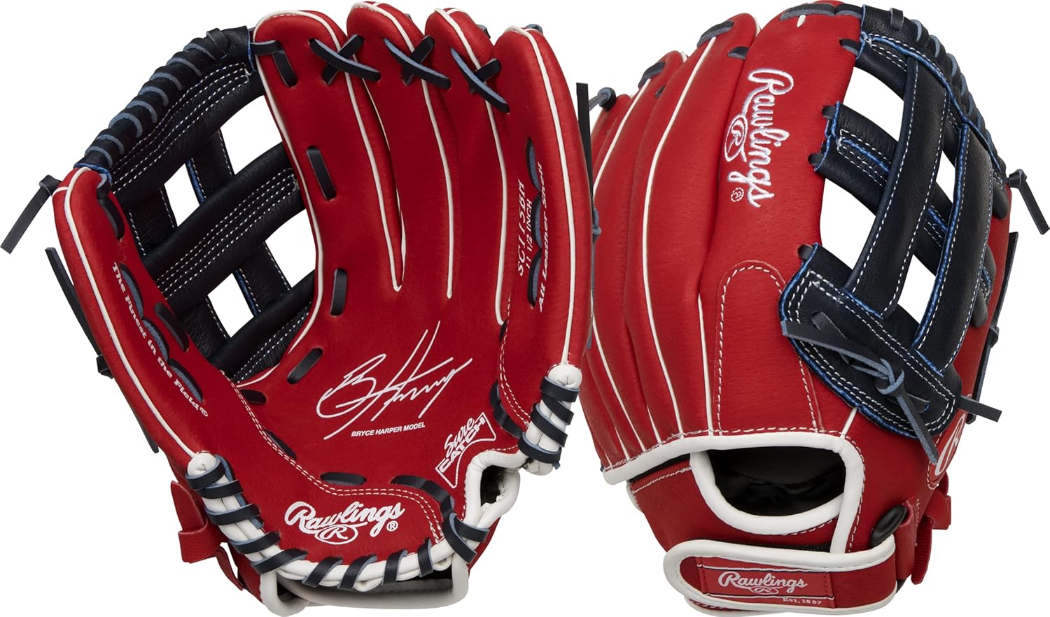 Rawlings Sure Catch T-Ball y guante de béisbol juvenil  Tallas 9.5 a 11.5 pulgadas