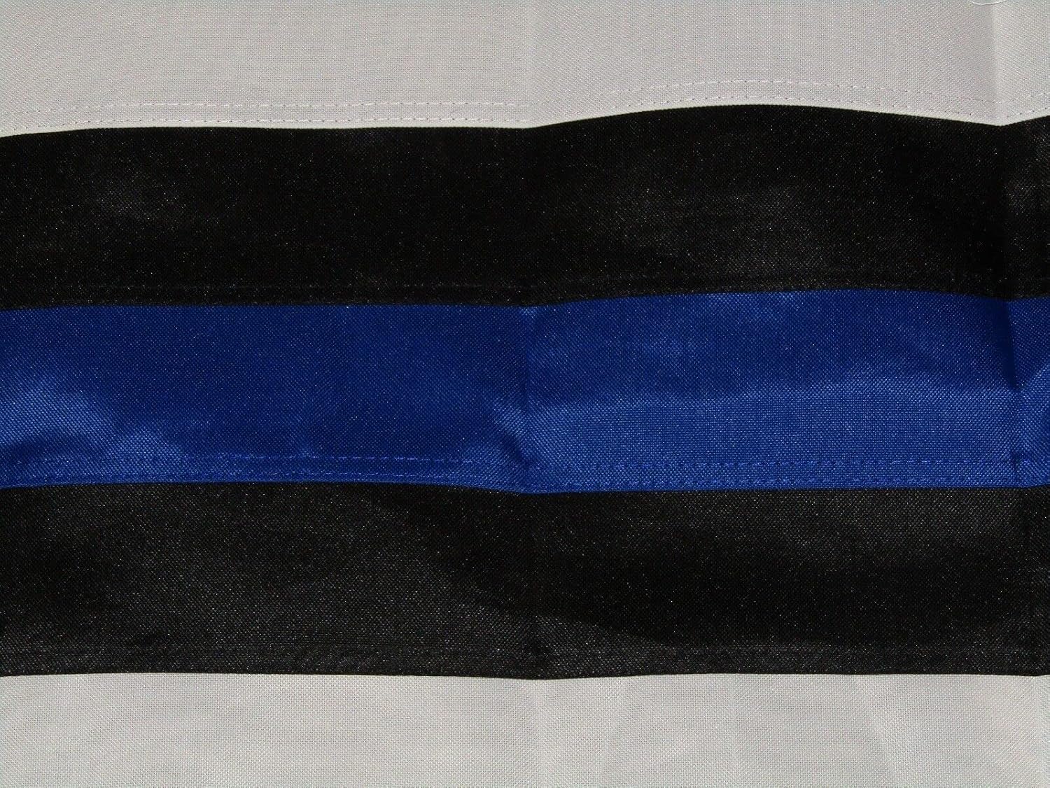 Premium 6X10 Embroidered USA Thin Line 600D Nylon SYNTHETIC COTTON Flag
