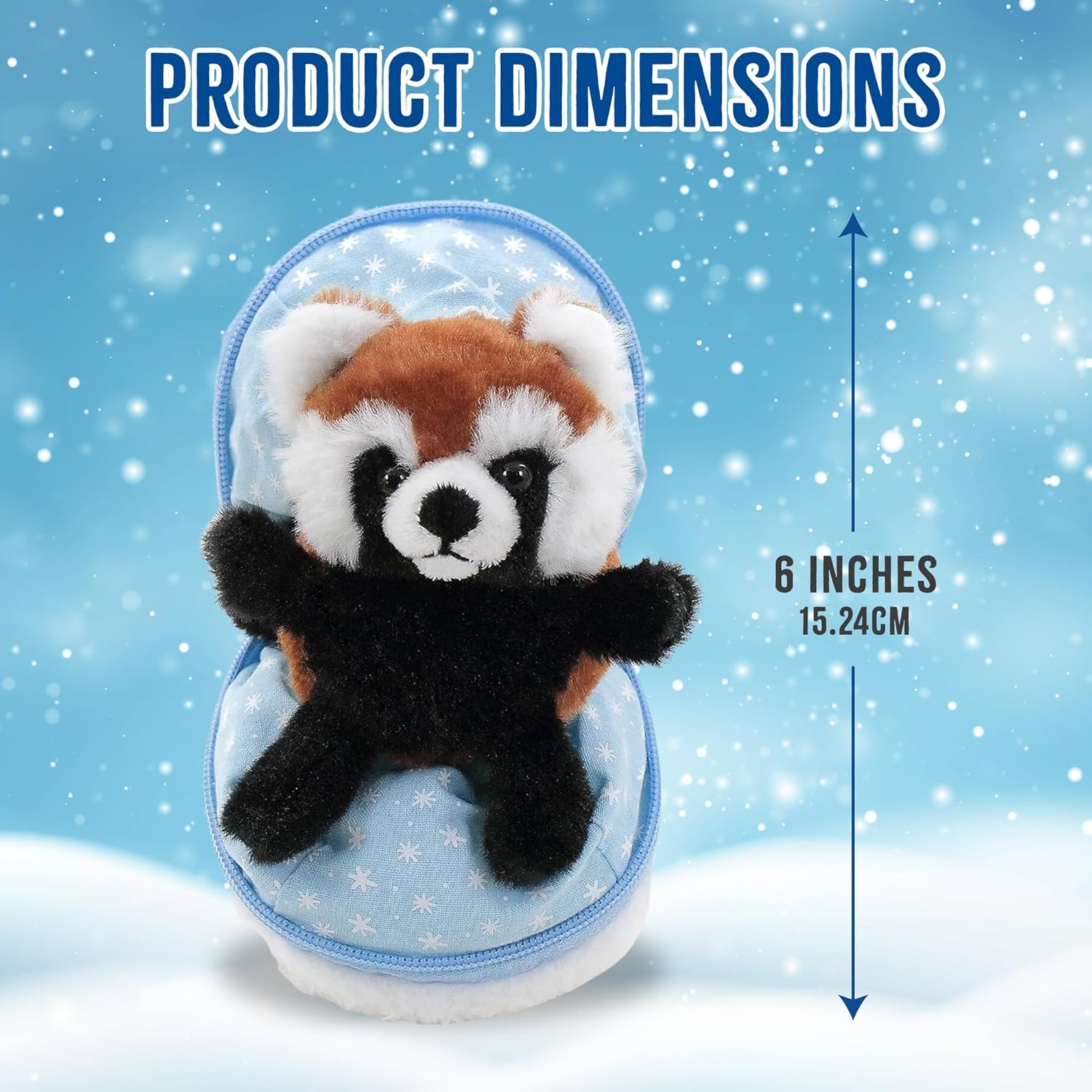 Snowball – Animal de peluche sorpresa con cremallera  Juguete de peluche lindo y suave de 6 pulgadas  perfecto para amigos y familiares de todas las