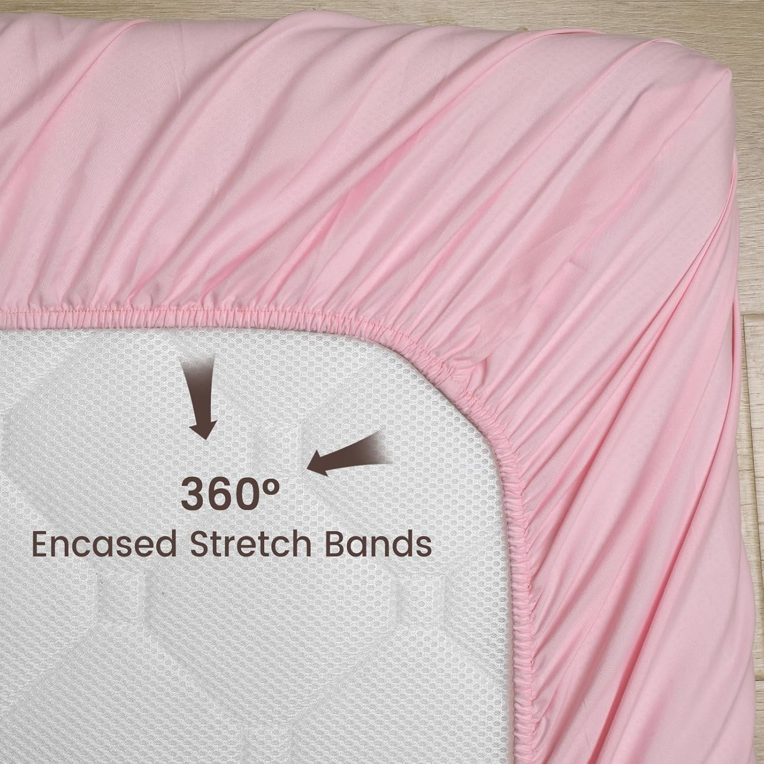 PHF Paquete de 3 sábanas suaves para moisés, cómodas sábanas de poliéster con diseño floral rosa para bebés niños y niñas, ajuste universal para la