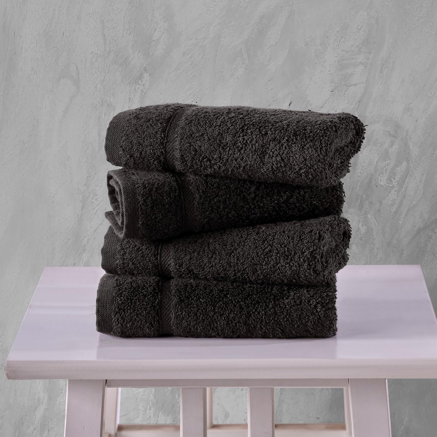 Hammam Linen – Juego de toallas pequeñas prémium de algodón turco auténtico, calidad de hotel, máxima suavidad y absorción, ideales para la cara,