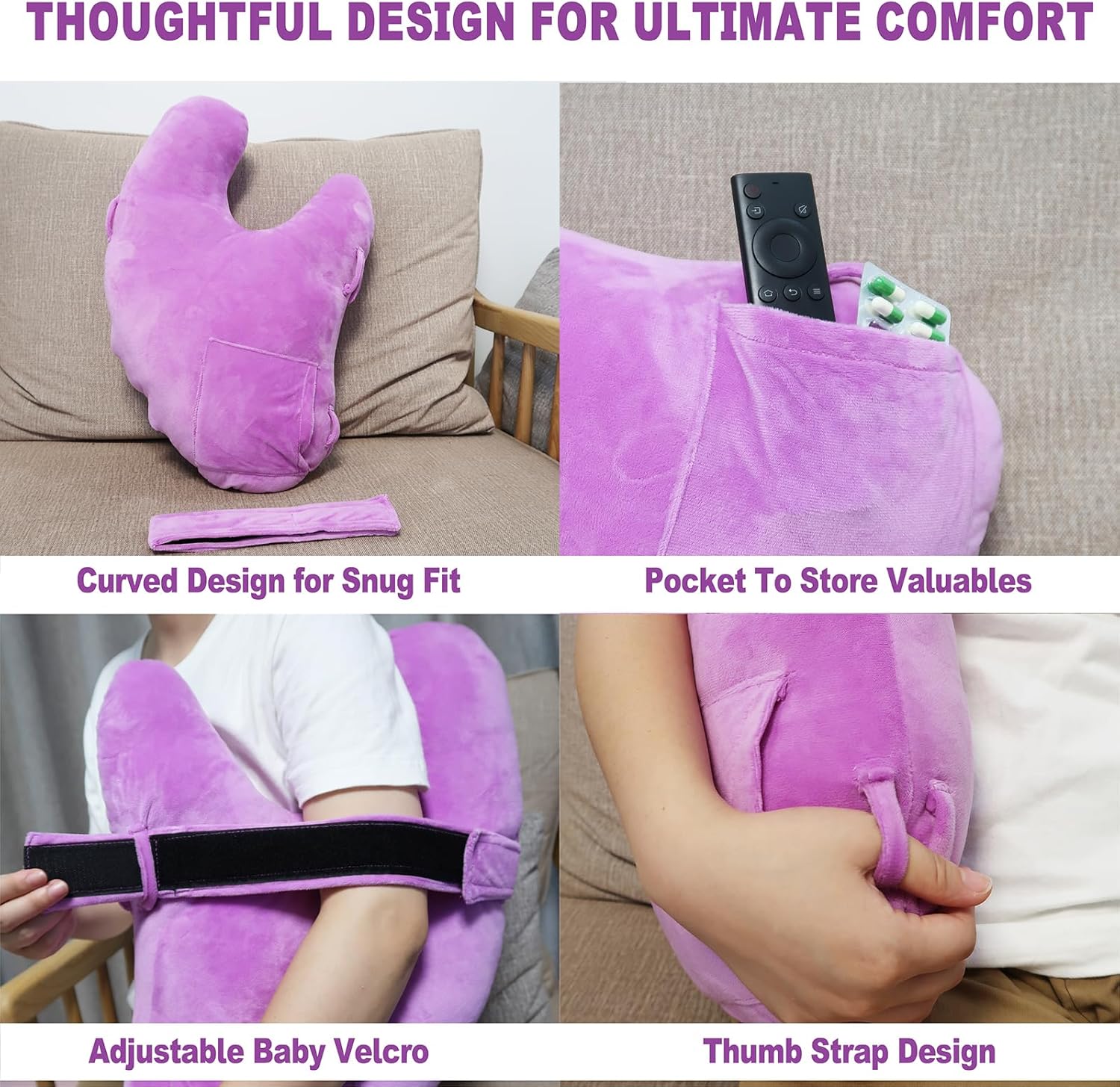 zimucxn Almohada de cirugía de hombro, almohada súper suave para dormir, alivio del dolor de hombro o hombro congelado, para comodidad