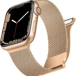 Vanjua Correa de metal compatible con correas de Apple Watch de 1.614 in 1.575 in 1.496 in 1.654 in 1.732 in 1.772 in 1.929 in, correa de repuesto Vanjua Correa de metal compatible con correas de Apple Watch de 1.614 in 1.575 in 1.496 in 1.654 in 1.732 in 1.772 in 1.929 in, correa de repuesto