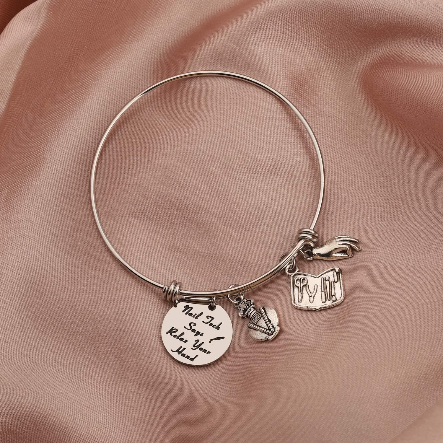 AKTAP Manicurist Gift Nail Graduation Gift Keychain Life Isn’t Perfect But Nails Can Be Beautician Jewelry