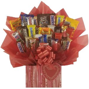 Ramo de dulces de chocolate (corazón en espiral) Ramo de dulces de chocolate (corazón en espiral)