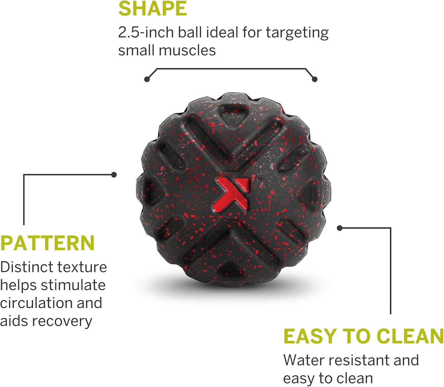 TRIGGERPOINT PERFORMANCE THERAPY Gigger Point MB Deep Tissue Bola de masaje texturizada de 2.5 pulgadas