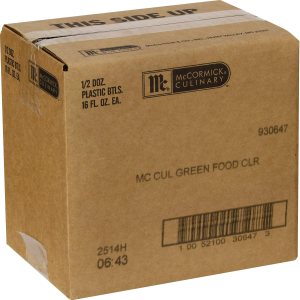 McCormick Culinary Colorante alimentario verde, 16 onzas líquidas, seis botellas de 16 onzas líquidas de colorante líquido verde para alimentos, McCormick Culinary Colorante alimentario verde, 16 onzas líquidas, seis botellas de 16 onzas líquidas de colorante líquido verde para alimentos,