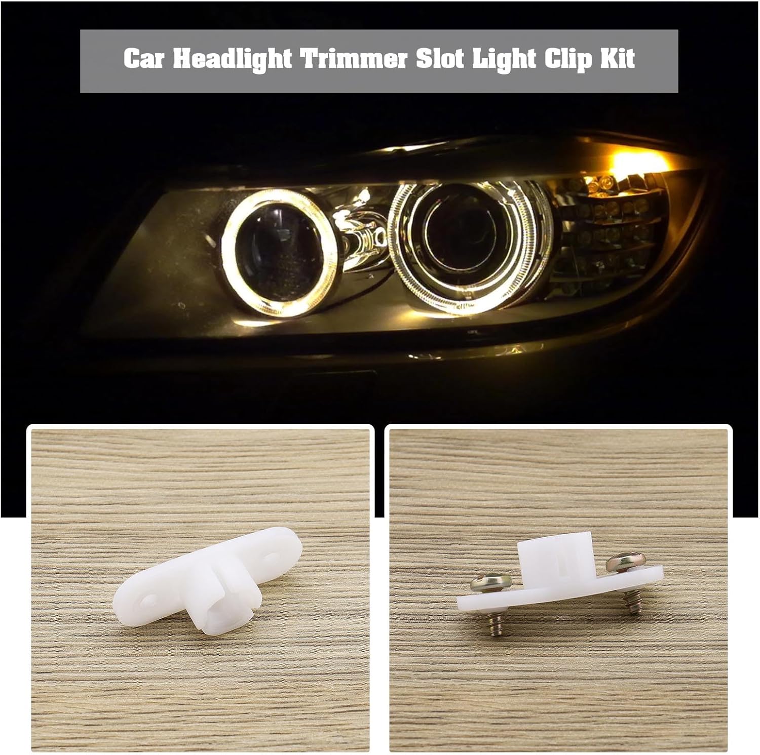 Kit de clip de repuesto para faro delantero Discovery 1 y 2 Pre-Facelift OE STC3368, incluye 24 tornillos