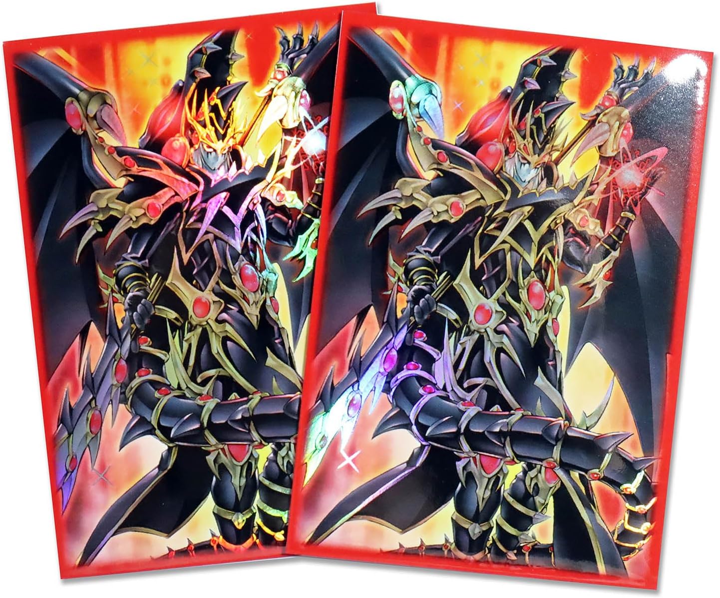 Fundas holográficas de 50 unidades (Dragun de ojos rojos) para tarjetas coleccionables con carga superior para YuGiOhfundas de tarjetas de impresión