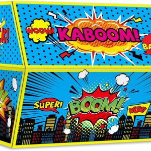 Cofre del tesoro de héroe súper temático, decoraciones para el aula, cofre de héroe, para profesores, premios de juguete, premios para aula, caja de Cofre del tesoro de héroe súper temático, decoraciones para el aula, cofre de héroe, para profesores, premios de juguete, premios para aula, caja de