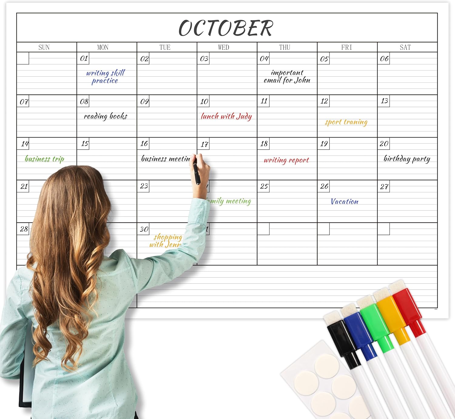 Calendario de pared 2024 – Calendario 2024 sin fecha