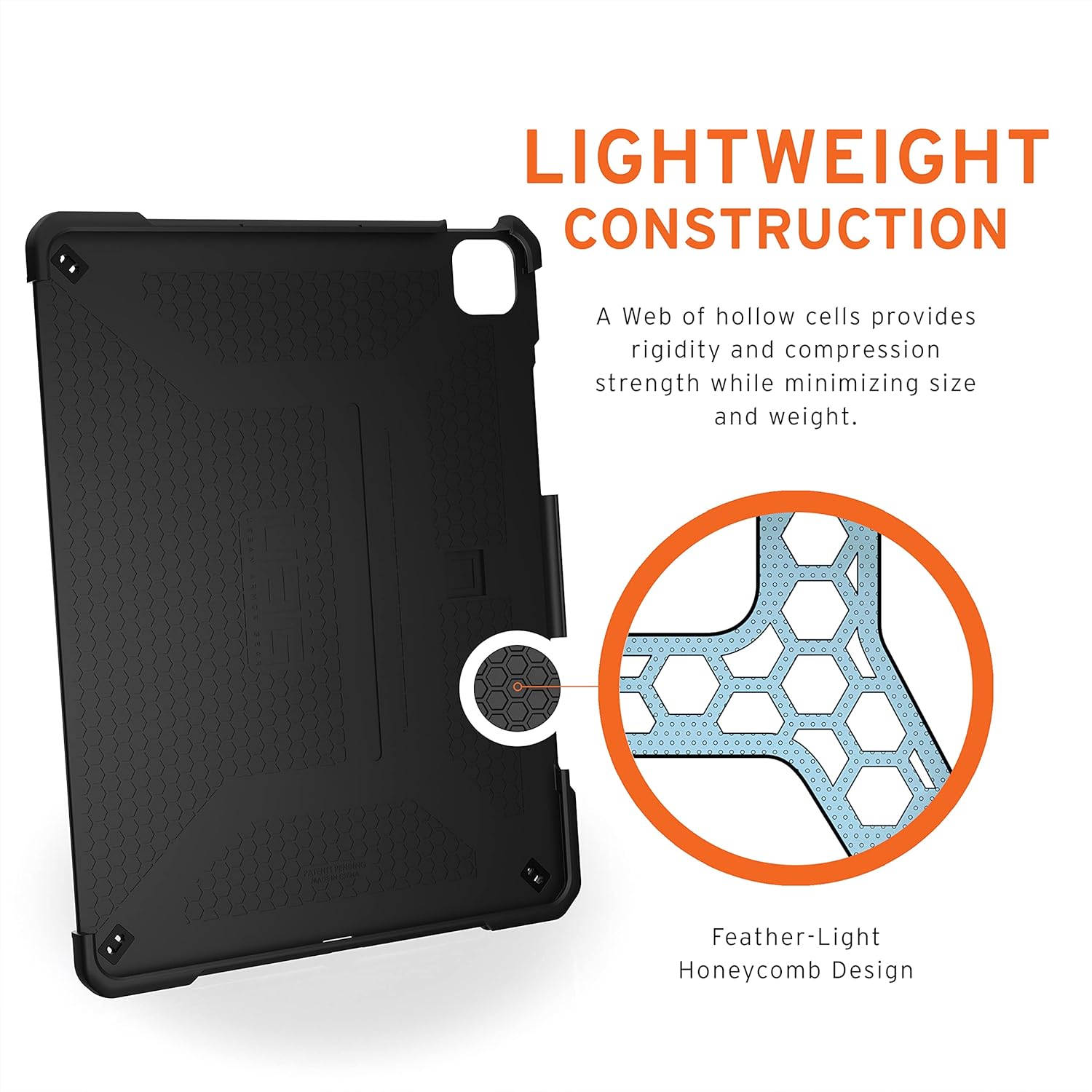 URBAN ARMOR GEAR UAG – Funda para iPad Pro de 12.9 pulgadas, color negro, 5 generación 2021 A2378, A2379, A2461, A2462 Metropolis, resistente y