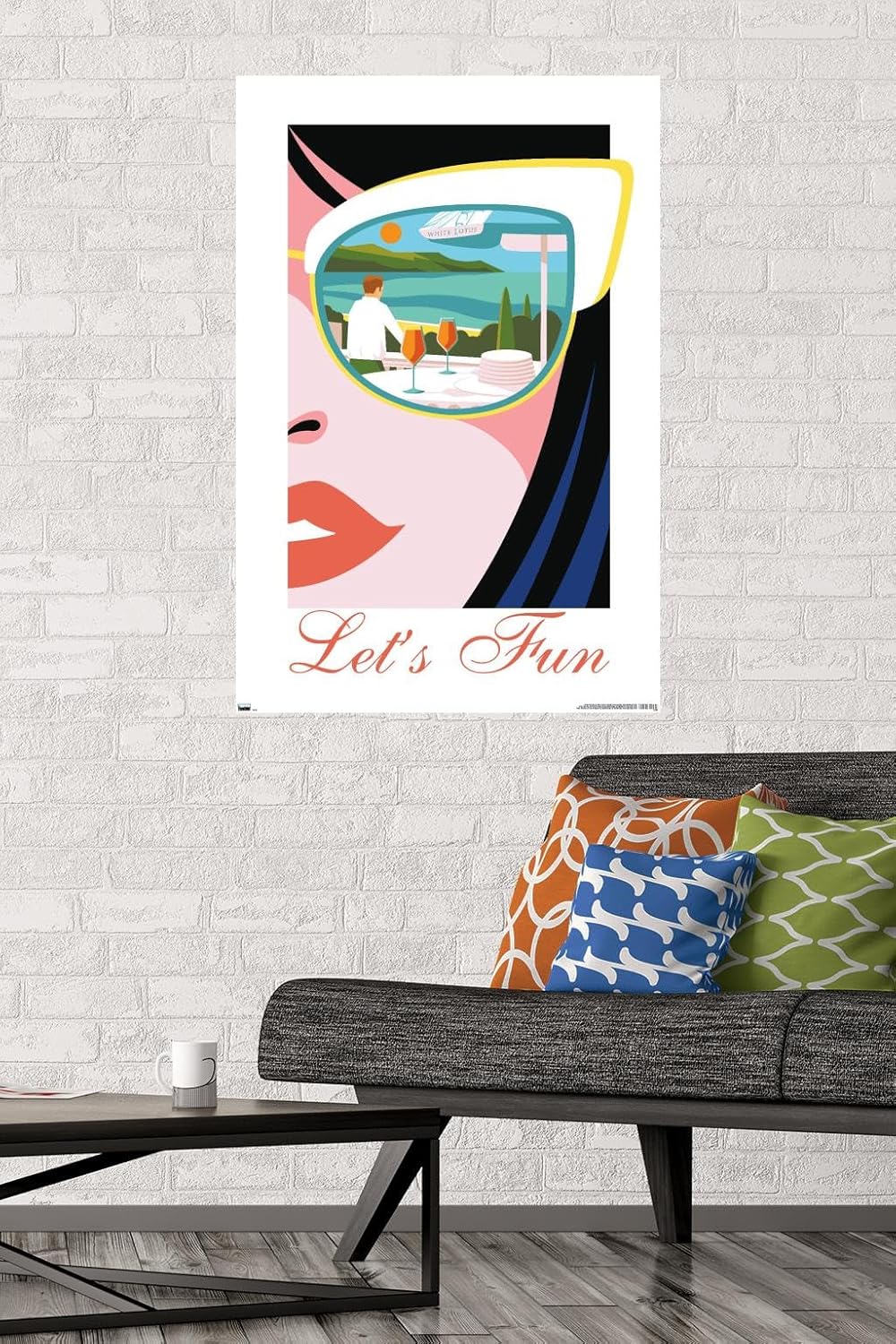 Trends International The White Lotus – Póster de pared Let’s Fun, 22.37 x 34.00 pulgadas, versión premium sin marco