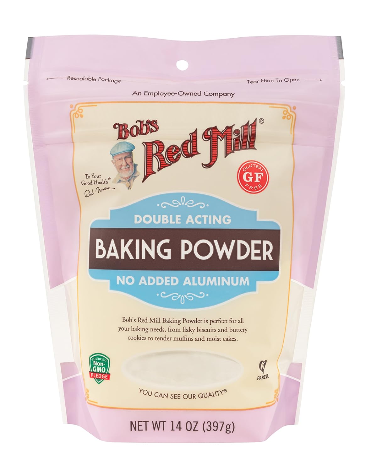 Bob’s Red Mill Polvo de hornear, 14 onzas (paquete de 4)