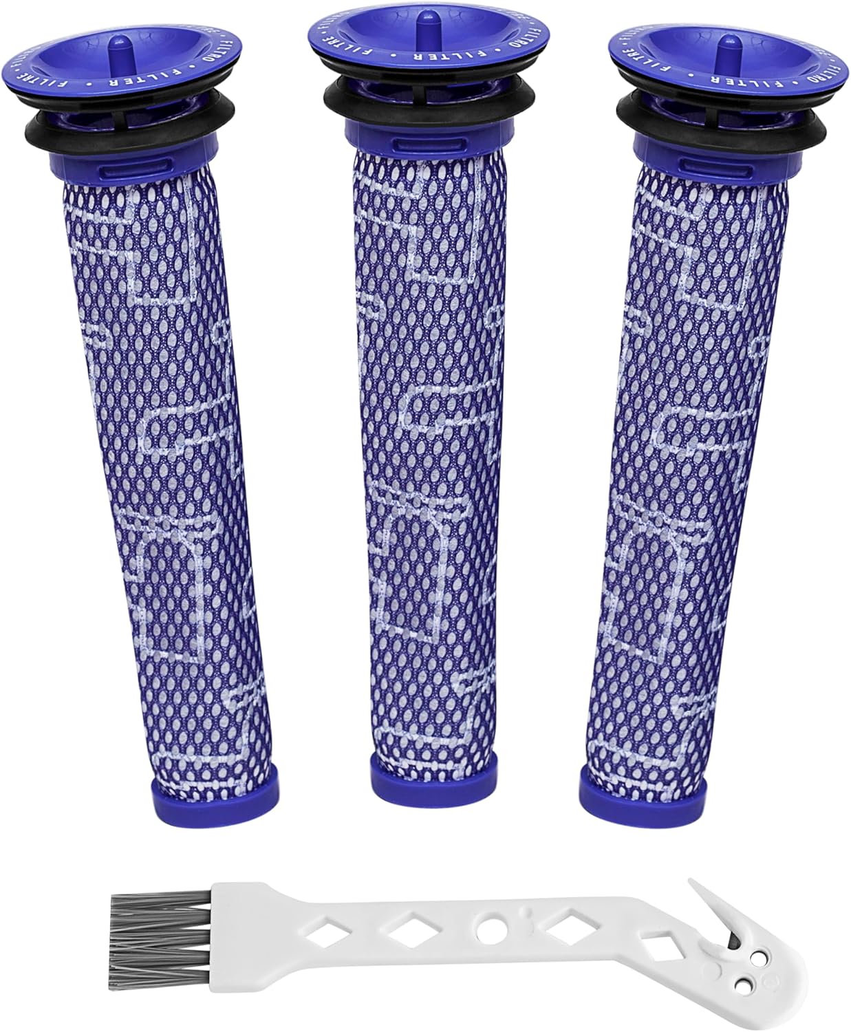 Paquete de 3 prefiltros compatibles con aspiradoras inalámbricas Dyson V6, V7, V8, DC58, DC59, DC61, DC62 Absolute Animal  Sustituye la pieza #