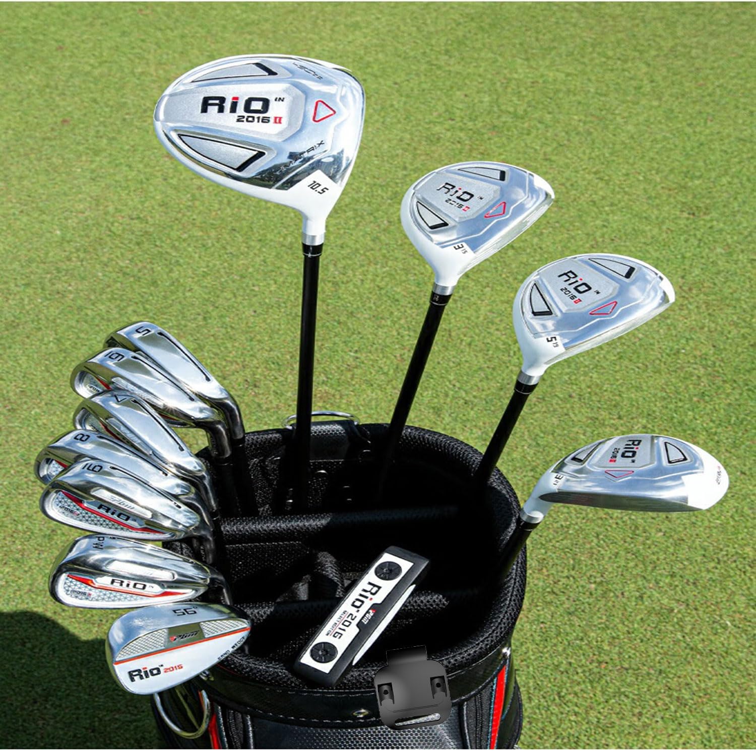ACCTOLF Clip para putter de golf, clip para bolsa de golf, soporte para palo de putter, organizador de soporte para bolsa de golf, soporte de golf