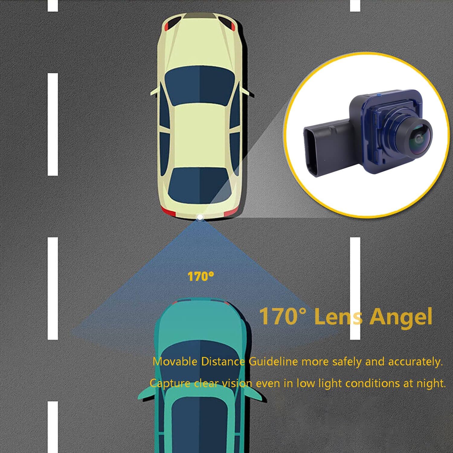 Reemplazo de la cámara trasera de respaldo para Ford F-150 2015-2017, reemplazo # FL3Z-19G490-D FL3Z-19G490-B